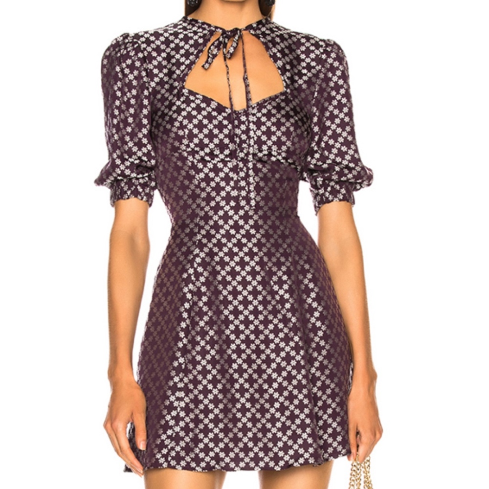 ALEXACHUNG Sweetheart Neck Dress